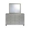 Global Furniture Usa Transitional Glam Mirrored Riley Silver Dresser 1464 - alternate 2